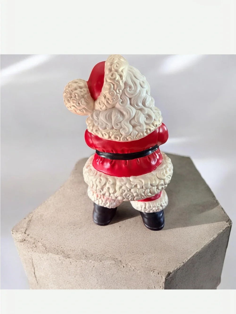 Vintage Ceramic Atlantic Mold Winking Santa Claus Christmas Holiday Home Decor